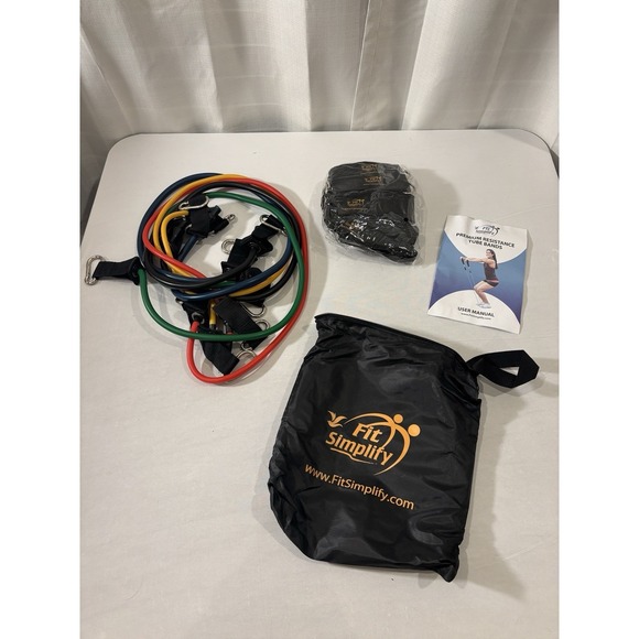 Fit Simplify Other - NEW Fit Simplify Resistance Tube Bands 12 Piece Set with Instruction Booklet